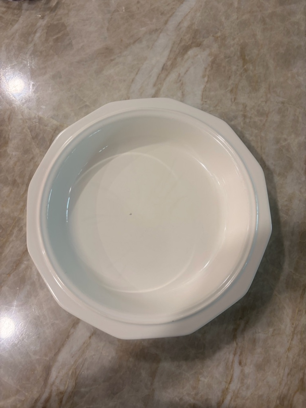 Pfaltzgraff White Ceramic Dish with Embossed Logo